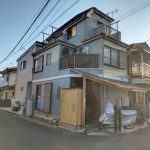 陽当り良好な北西角地の現地(外観)